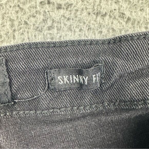 Waimea Jeans Mens 38 Black Skinny Distressed Denim Hipster Grunge Stretch 36x29* - Picture 12 of 14